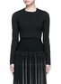 Main View - Click To Enlarge - ALAÏA - 'Supreme' cropped wool blend cardigan