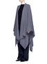 Front View - Click To Enlarge - THE ROW - 'Cappeto' handkerchief hem cashmere knit cape