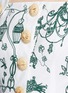 Detail View - Click To Enlarge - - - Wicker button Victorian Garden print poplin dress