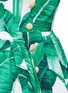 Detail View - Click To Enlarge - - - Banana leaf print V-neck poplin dress