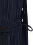Detail View - Click To Enlarge - LANVIN - Colourblock drawstring plunge V-neck dress