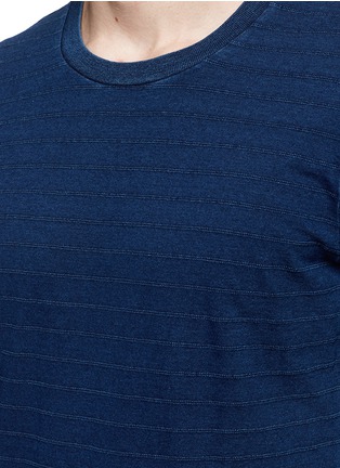 Detail View - Click To Enlarge - DENHAM - 'Signature' stitch stripe T-shirt