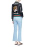 Figure View - Click To Enlarge - GUCCI - Tiger embroidery leather bomber jacket