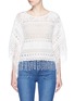 Main View - Click To Enlarge - ALICE & OLIVIA - 'Danette' guipure lace poncho top