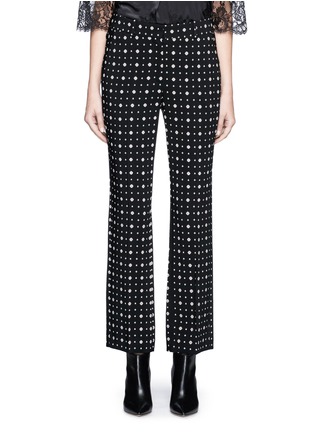 Main View - Click To Enlarge - GIVENCHY - Mix floral print cady pants