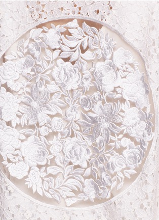 Detail View - Click To Enlarge - STELLA MCCARTNEY - 'Simone' embroidered rebrode lace bomber jacket