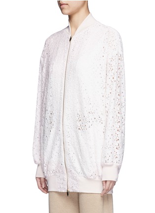 Front View - Click To Enlarge - STELLA MCCARTNEY - 'Simone' embroidered rebrode lace bomber jacket