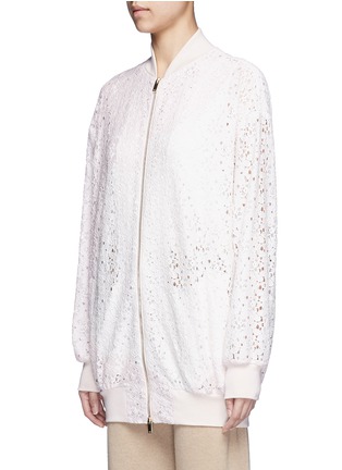 Front View - Click To Enlarge - STELLA MCCARTNEY - 'Simone' embroidered rebrode lace bomber jacket