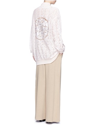 Figure View - Click To Enlarge - STELLA MCCARTNEY - 'Simone' embroidered rebrode lace bomber jacket