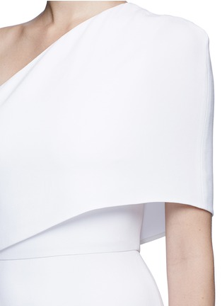 Detail View - Click To Enlarge - STELLA MCCARTNEY - One shoulder cady crepe gown