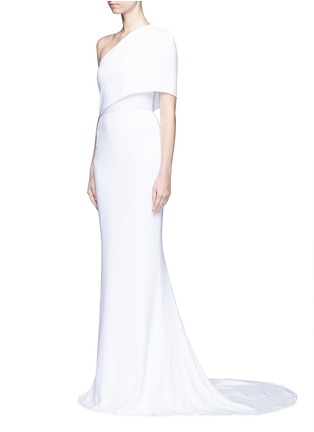 Figure View - Click To Enlarge - STELLA MCCARTNEY - One shoulder cady crepe gown