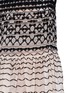 Detail View - Click To Enlarge - ALEXANDER MCQUEEN - Macramé stitch tulle peplum dress