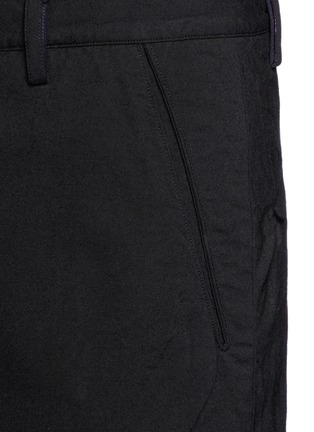 Detail View - Click To Enlarge - ZIGGY CHEN - Shorts overlay wool blend pants