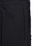 Detail View - Click To Enlarge - ZIGGY CHEN - Extended lining wide leg wool blend pants
