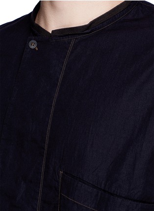 Detail View - Click To Enlarge - ZIGGY CHEN - Double layered cotton poplin shirt