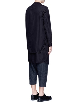Back View - Click To Enlarge - ZIGGY CHEN - Double layered cotton poplin shirt