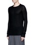 Front View - Click To Enlarge - ZIGGY CHEN - Rolled seam baby cashmere sweater