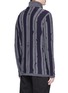 Back View - Click To Enlarge - ZIGGY CHEN - Stripe turtleneck baby cashmere sweater