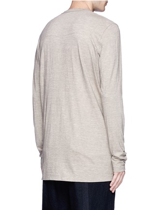 Back View - Click To Enlarge - ZIGGY CHEN - Cotton long sleeve T-shirt