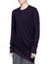 Front View - Click To Enlarge - ZIGGY CHEN - Asymmetric long sleeve T-shirt