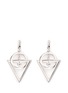 Main View - Click To Enlarge - EDDIE BORGO - 'Dahlia Nexus' rock crystal bead chain drop earrings