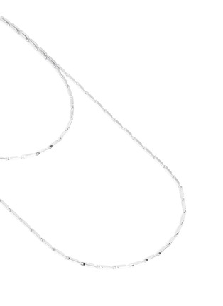 Detail View - Click To Enlarge - EDDIE BORGO - Rhodium plated peaked chain necklace