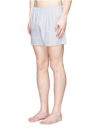 Figure View - Click To Enlarge - SUNSPEL - 'Classic' pinstripe cotton boxer shorts