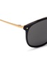 Detail View - Click To Enlarge - LINDA FARROW - Wire rim acetate sunglasses