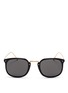 Main View - Click To Enlarge - LINDA FARROW - Wire rim acetate sunglasses