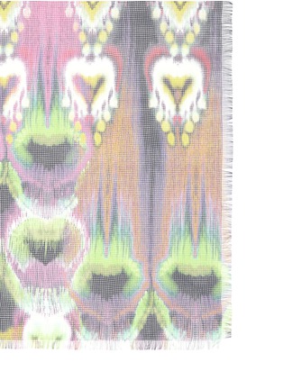 Detail View - Click To Enlarge - FRANCO FERRARI - 'Onirico' peacock feather print silk scarf