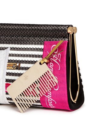 Detail View - Click To Enlarge - CHARLOTTE OLYMPIA - 'Home Comforts' magazine embroidery clutch