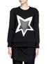 Main View - Click To Enlarge - NEIL BARRETT - Star appliqué neoprene sweatshirt