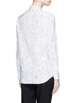 Back View - Click To Enlarge - NEIL BARRETT - Pop art star print poplin shirt
