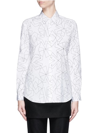 Main View - Click To Enlarge - NEIL BARRETT - Pop art star print poplin shirt