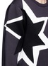 Detail View - Click To Enlarge - NEIL BARRETT - Pop art star appliqué neoprene sweatshirt