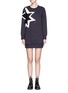 Main View - Click To Enlarge - NEIL BARRETT - Pop art star appliqué neoprene sweatshirt