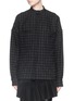 Main View - Click To Enlarge - HAIDER ACKERMANN - Gingham check wool-linen flannel oversize shirt