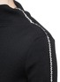 Detail View - Click To Enlarge - HAIDER ACKERMANN - Contrast stitch fleece wool turtleneck sweater