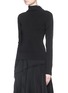 Front View - Click To Enlarge - HAIDER ACKERMANN - Contrast stitch fleece wool turtleneck sweater