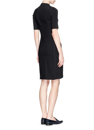 Back View - Click To Enlarge - THE ROW - 'Bo' seamed techno cotton dress