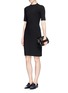 Figure View - Click To Enlarge - THE ROW - 'Bo' seamed techno cotton dress