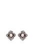 Main View - Click To Enlarge - ANABELA CHAN - Black Blossom' pearl diamond 18k black gold earrings