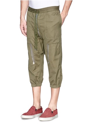 Front View - Click To Enlarge - NLST - Contoured seam cotton flight shorts