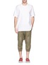 Figure View - Click To Enlarge - NLST - Contoured seam cotton flight shorts