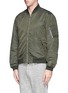 Front View - Click To Enlarge - NLST - Nylon twill flight jacket