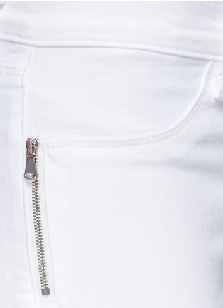 Detail View - Click To Enlarge - J BRAND - 'Photo Ready Tali' zip cropped jeans