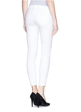 Back View - Click To Enlarge - J BRAND - 'Photo Ready Tali' zip cropped jeans