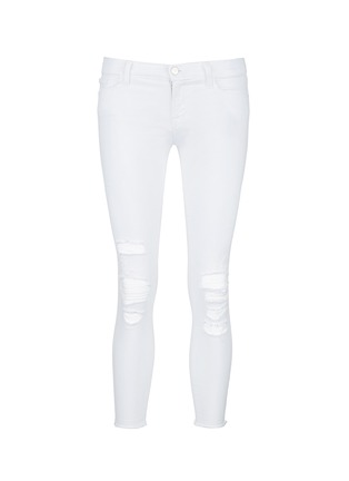 Main View - Click To Enlarge - J BRAND - 'Cropped' ripped jeans