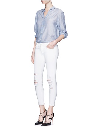 Figure View - Click To Enlarge - J BRAND - 'Cropped' ripped jeans