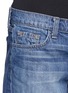 Detail View - Click To Enlarge - J BRAND - 'Cut Off' fray cuff denim shorts
